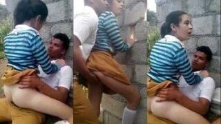 Nepali school students outdoor group sex