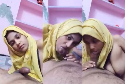 Pakistani viral family sex mms video Hijabi Muslim girl giving deep blowjob to stepfather