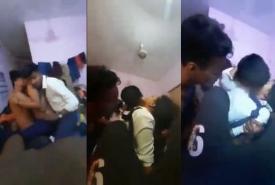 School girl group sex with boyfriend and friends