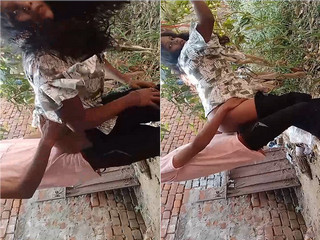 New Porn Videos horny village hot girl blowjob and fucking with lover outdoor sex mms