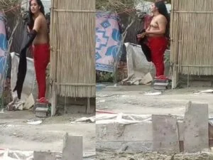 Masa49 latest village girl nude bath caught on viral hidden cam mms
