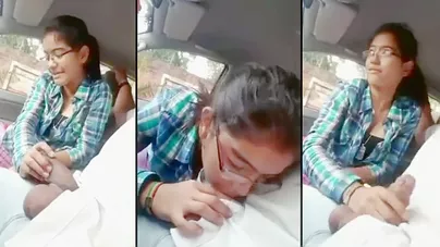 xhamster Indian XXX Video Viral MMS student give blowjob to teacher in Car