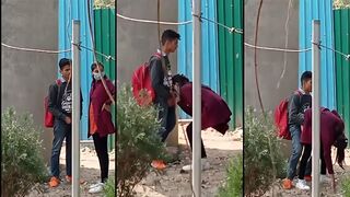 Free Indian XXX Leaked MMS school girl give blowjob and outdoor sex with lover caught on hidden cam