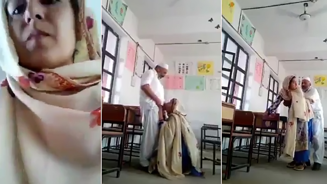New Trending Viral MMS Pakistani Teacher Caught Fucking Old Principal in Classroom